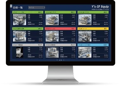 設備監視システム「Y's-SF Equip」の設備一覧画面